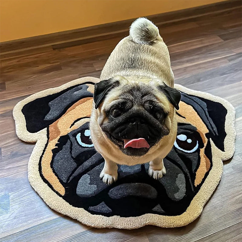 CUSTOM PET RUG - Tufted Rug - Personalized Pet Dog Portrait Rug