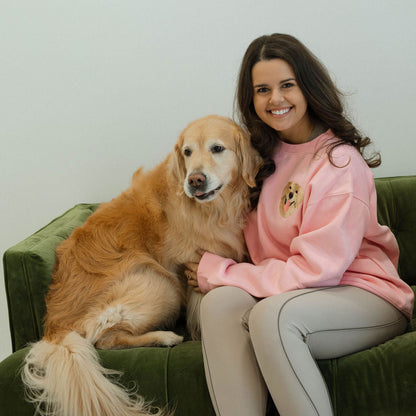 Custom Pet Embroidered Sweatshirt with family or friends