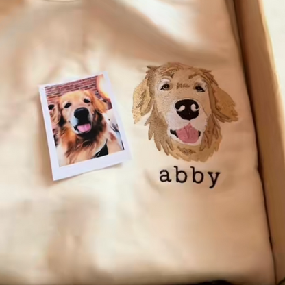 Custom Pet Embroidered Sweatshirt with family or friends