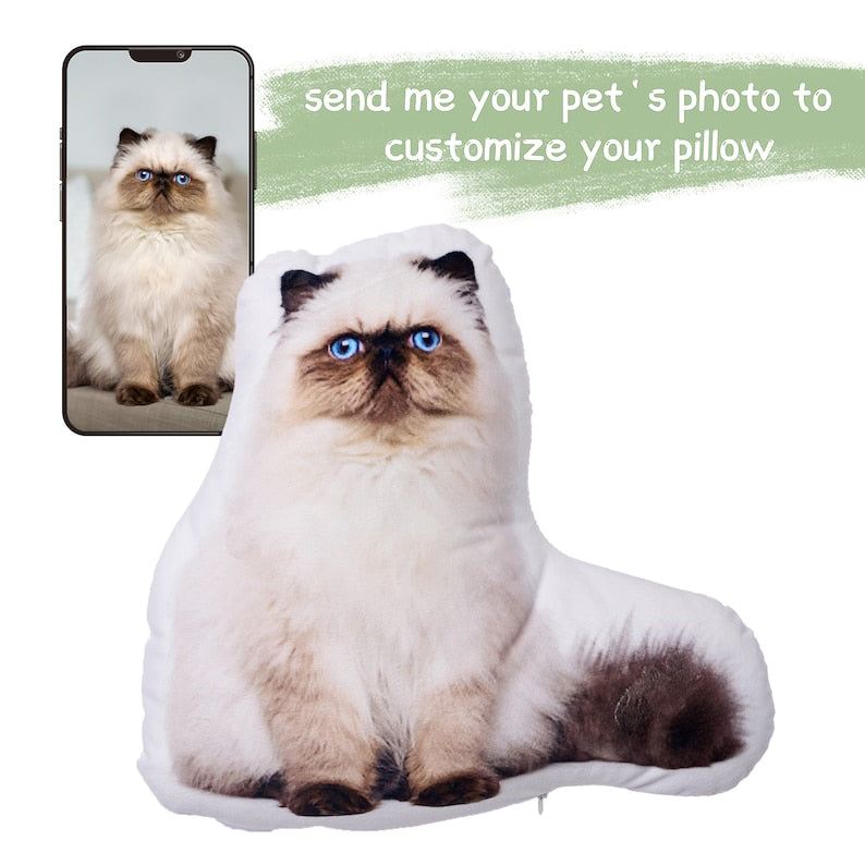 Personalized Pet Pillow, Custom, Dog And Cat Cushion, Pet Lover Gift