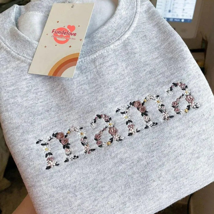 Floral Mama Embroidered Sweatshirt