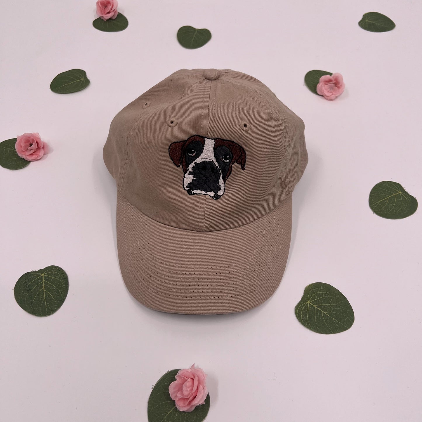 Custom Pet Portrait embroidered Dad baseball Hat