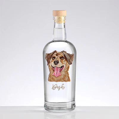 Custom Whiskey Bottles with Pet Portraits