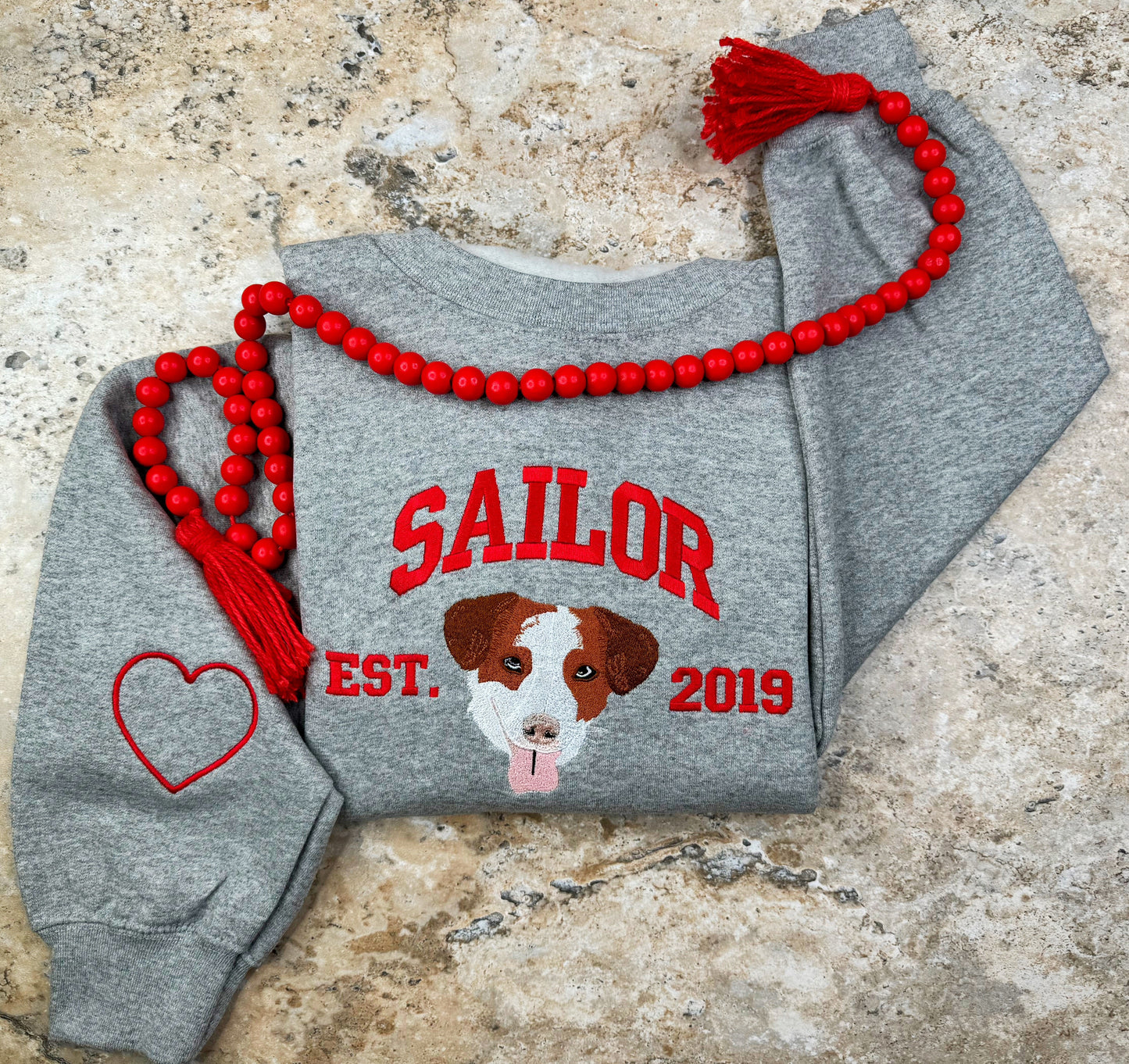 Collegiate Pet Portrait Sweatshirt