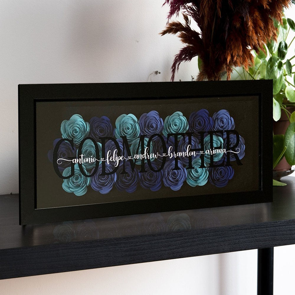 Mother's Day Jigsaw Puzzle Flower Shadow Box, Best Customized Gift for Mom