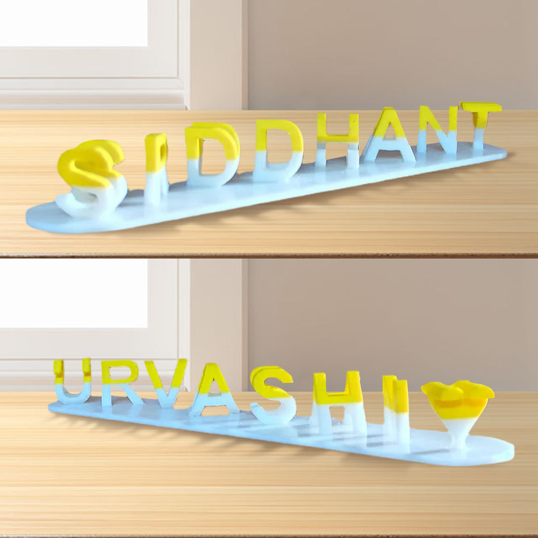 Dual Name Illusion Love 3D Printed as Sweet Gifts