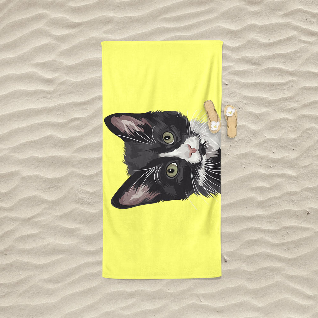 Custom Pet Photo Beach Towel, 1-3 Pets