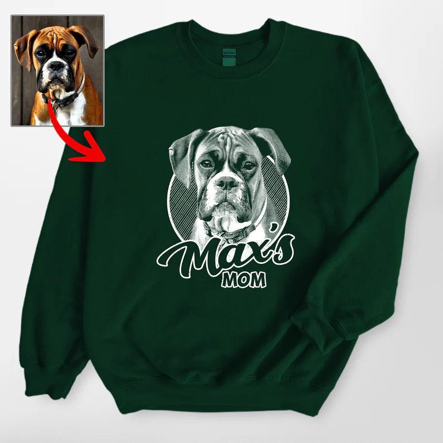 Personalized Pet Portrait Crewneck Sweatshirts