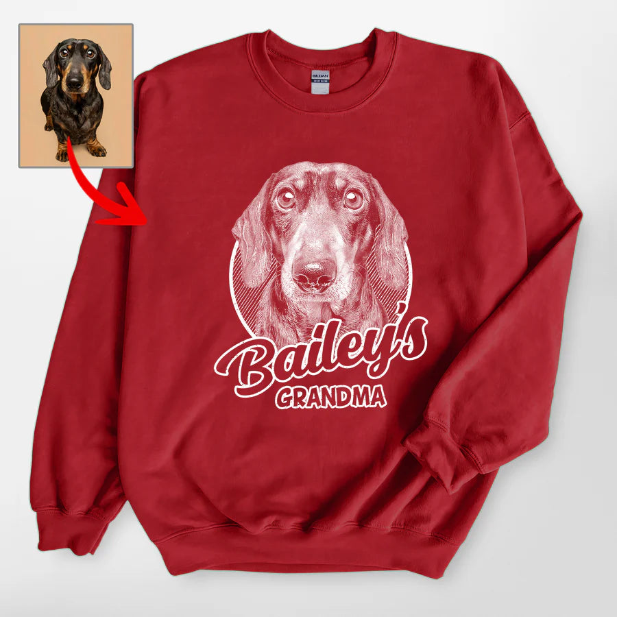 Personalized Pet Portrait Crewneck Sweatshirts