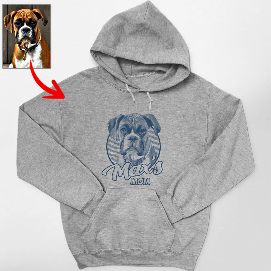 Personalized Pet Portrait Crewneck Sweatshirts