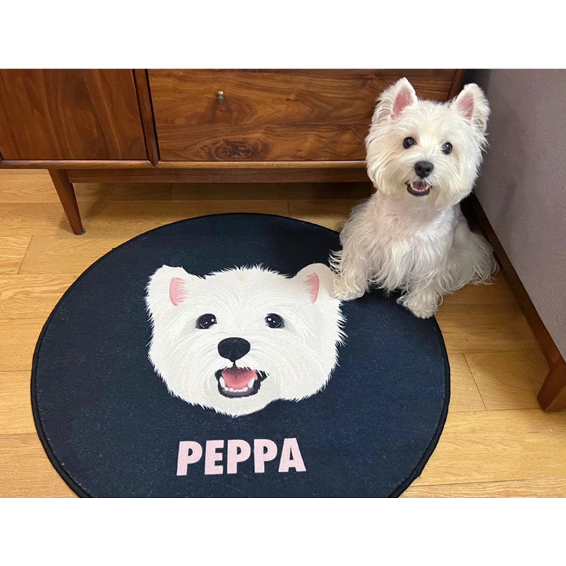 Pet Portrait Rug, Pet Portrait from Photo, Hand Tufted Cat and Dog Portrait Rugs