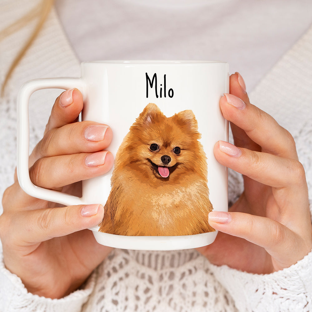 Personalized Dog Pet Cartoon Photo Mug