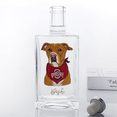 Custom Whiskey Bottles with Pet Portraits