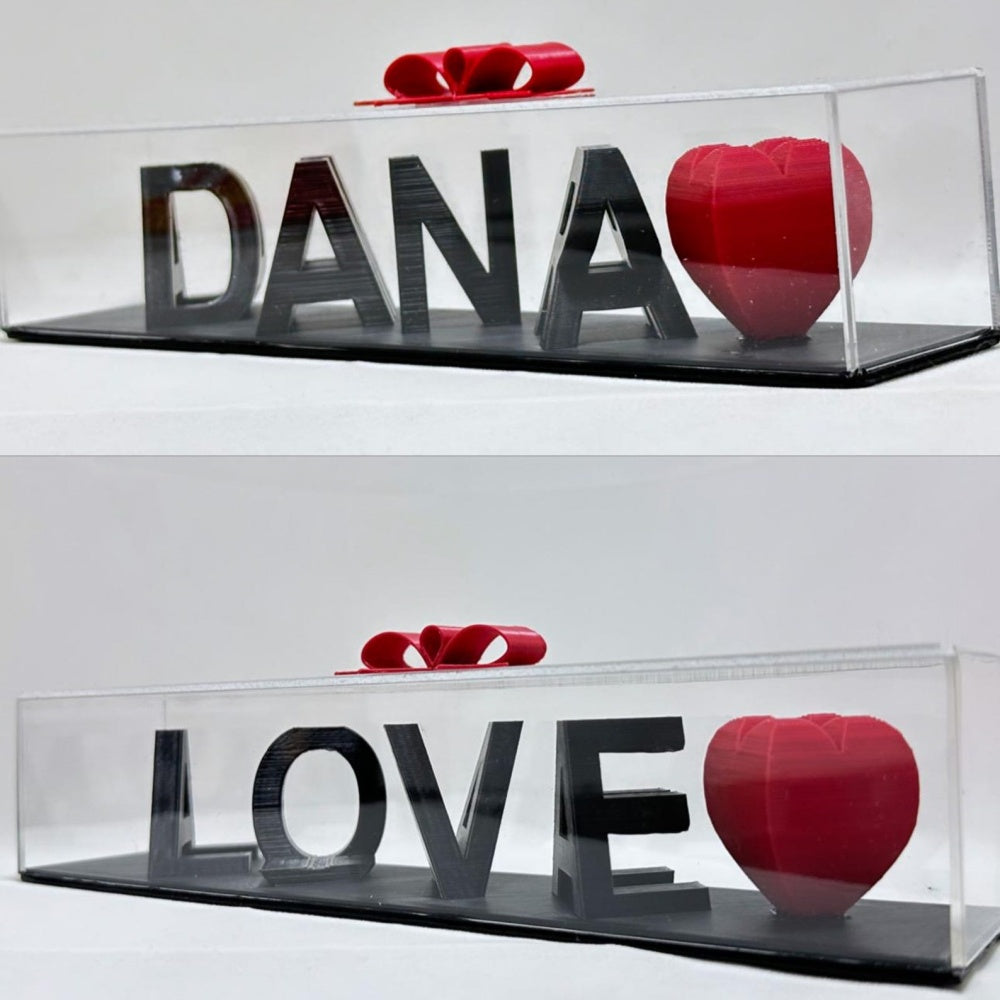 Dual Name Illusion Love 3D Printed as Sweet Gifts