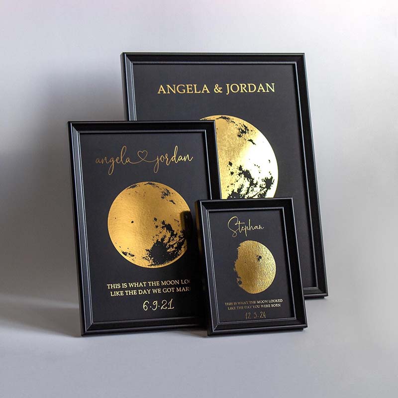 Custom Gift Moon Phase With Custom Text & Date