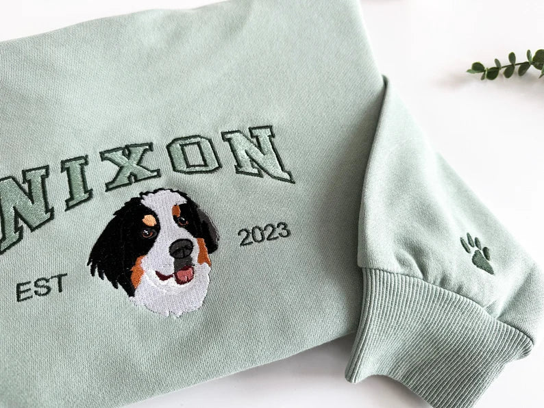 Personalized Dog Sweatshirt Custom Pet Face Hoodie from Your Photo