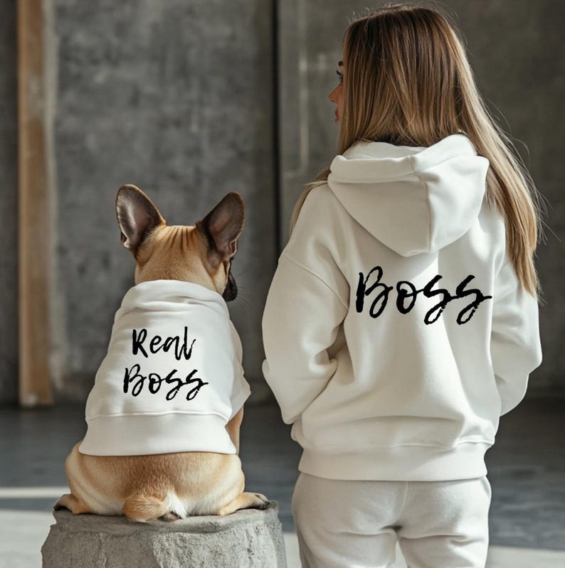 Matching Pet and Owner Hoodies | Dog and Owner Outfit | Dog Lover Gift | Pet Hoodie |Human Clothing