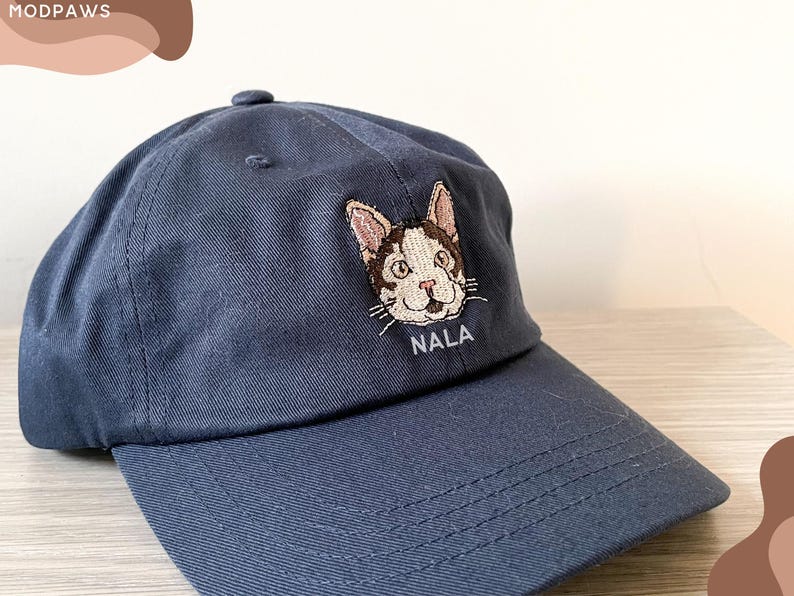 Custom EMBROIDERED Pet Hat Using Pet Photo. Personalized Dog Hat. Custom Cat Hat. Custom Pet Cap. Dog Hat. Custom Dog Baseball Cap. Dog Mom Hat