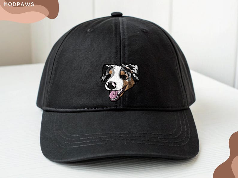 Custom EMBROIDERED Pet Hat Using Pet Photo. Personalized Dog Hat. Custom Cat Hat. Custom Pet Cap. Dog Hat. Custom Dog Baseball Cap. Dog Mom Hat